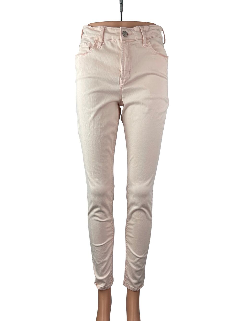 Old Navy Rockstar Women's Pink High Waisted Slim Super Skinny Denim Jeans Size 6
